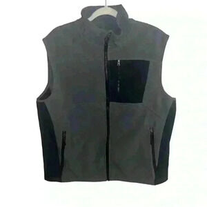 REDHEAD BRAND Co. Radius Softshell Vest Black/Gray Men’s Size LARGE